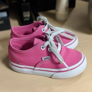 Pink Toddler Vans size 5